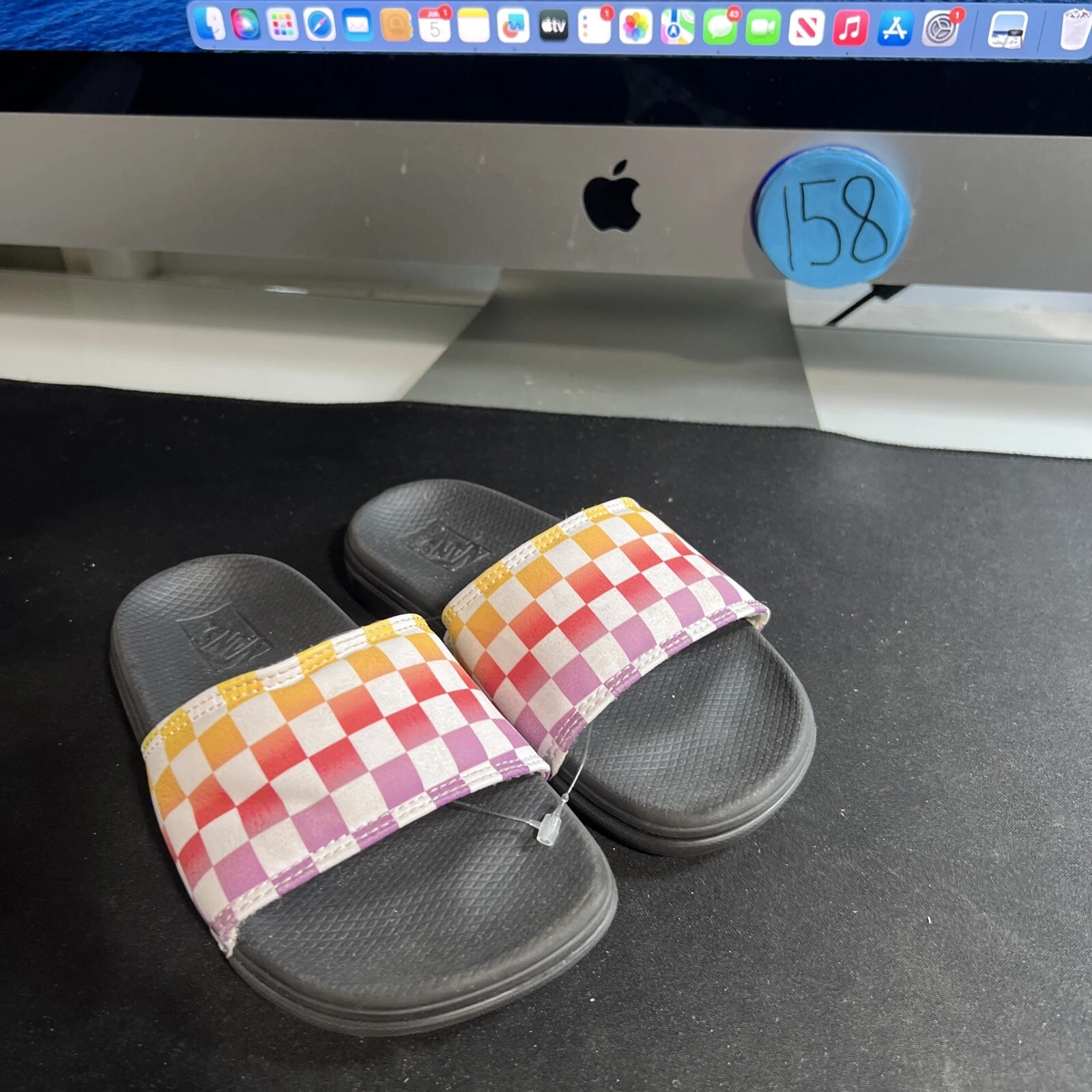 Vans Range Slides sandali arcobaleno per bambini taglia 11 (721454)