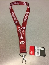 Aminco 712117 Oklahoma Red/White Lanyard