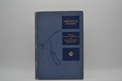 Abdominal Surgery, Hardcover, Illust., 1961, Paul B Hoeber Inc., Arthur W Allen