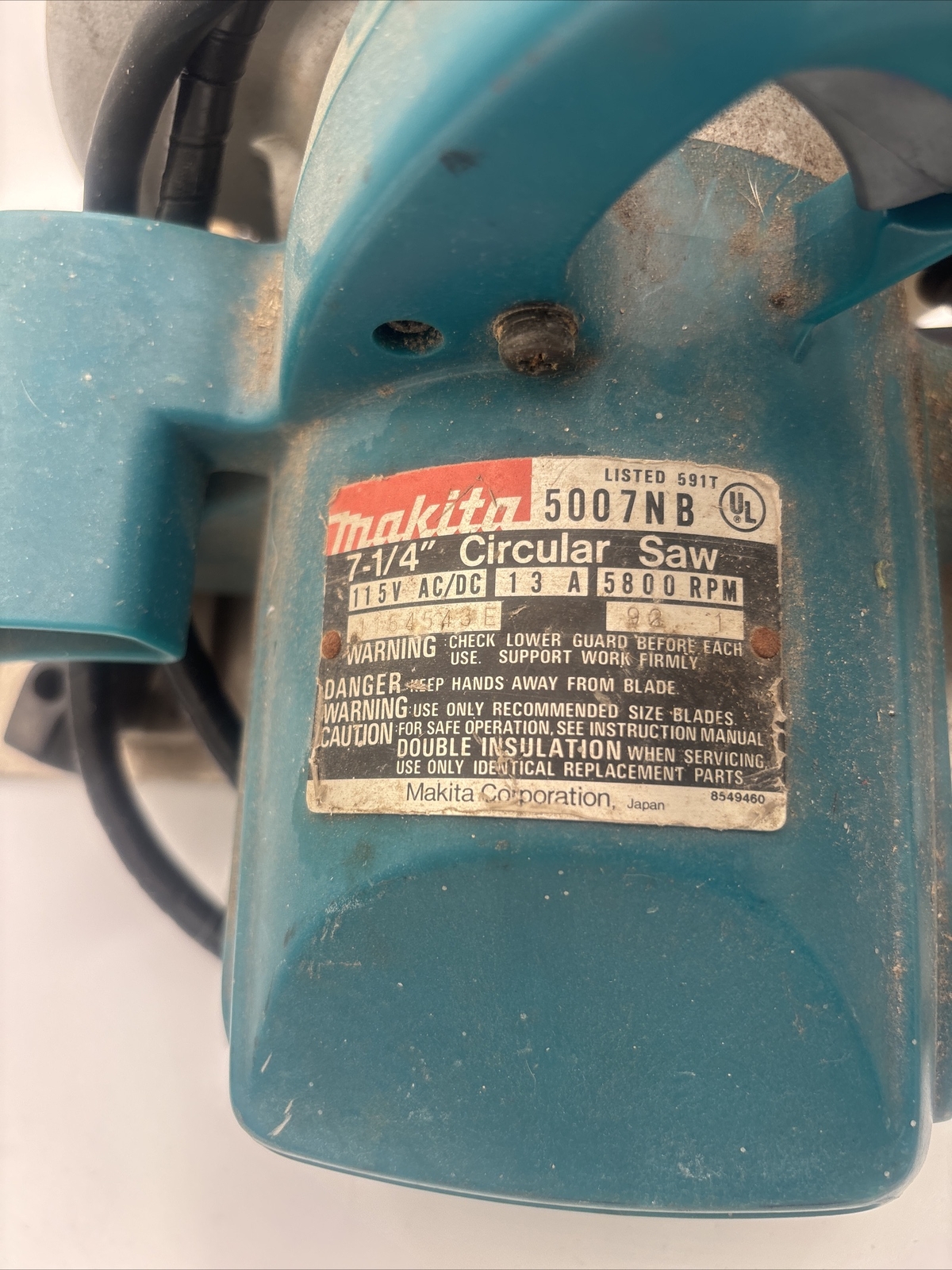 Makita Corded 71/4" Circular Saw Model 5007NB 115V 13 Amp 5800 RPM