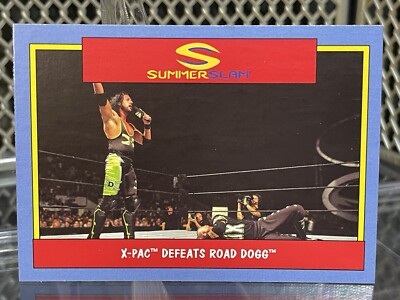 2017 WWE Topps Heritage X-Pac Beats Road Dogg Summer Slam Wrestling Card #24 DX