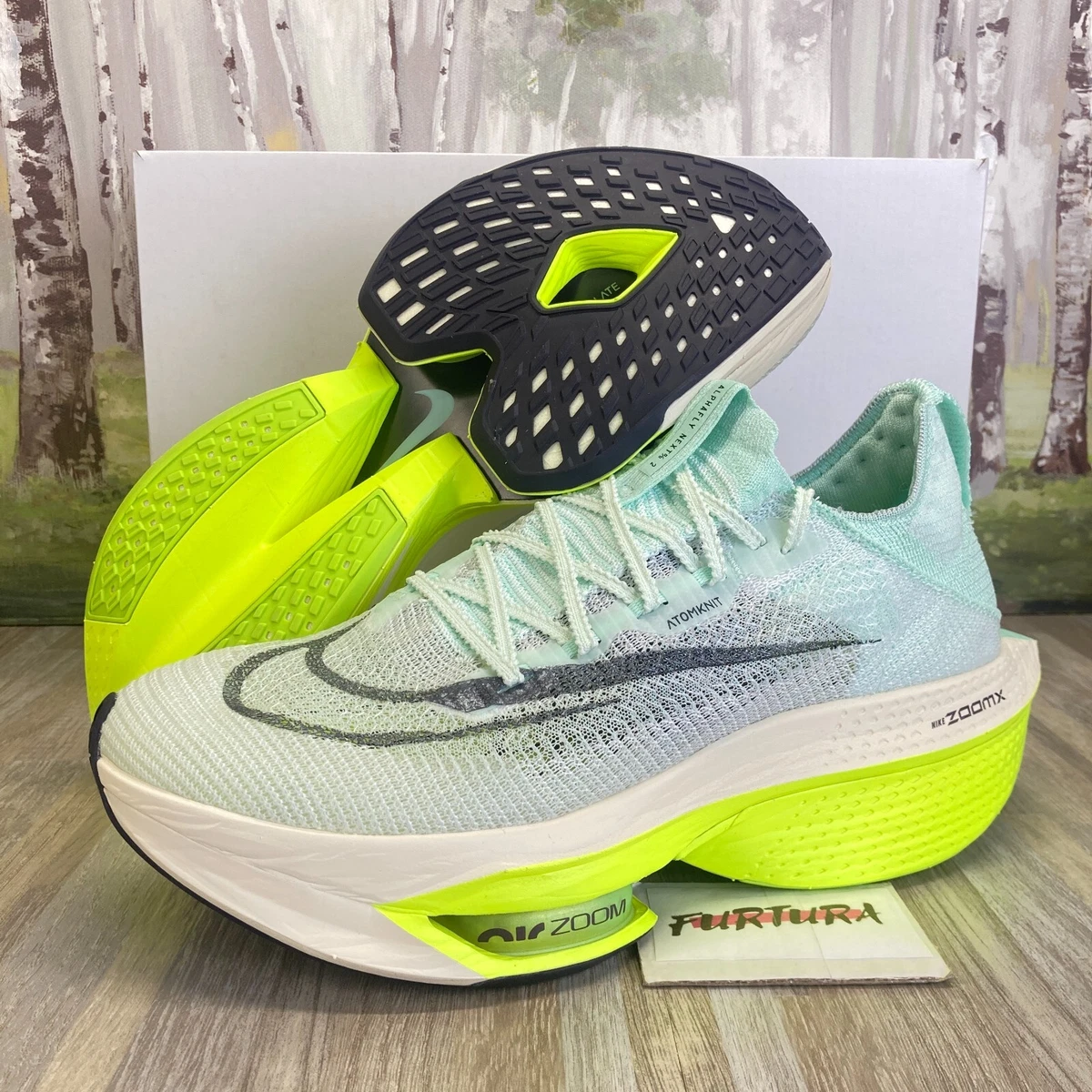 Nike Air Zoom Alphafly Next% 2 Mint Foam DV9422-300 Mens Size 8