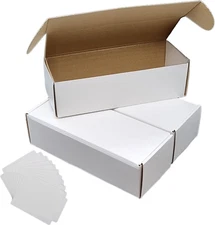 Trading Card Storage Box - 3 Card Holder Boxes, 800 Ct. TCG Card Storage Box for