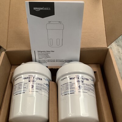 2 Pack Lot Amazon Basics Filters For GE MWF Refrigerator Water AMZN-MWF-S Filter