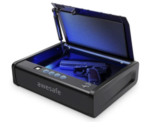 awesafe Gun Safe, Updated Biometric Gun Safe for Pistols, Quick Access