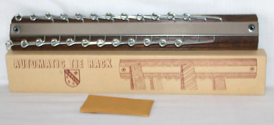 NEW Old Stock TY-Master automatic tie rack Chrome Necktie Hanger Original box #4