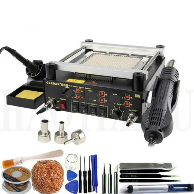 863 3-in-1 Hot Air Gunsoldering Station Heating Platform