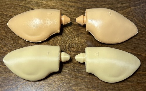 Replacement Set of 2 Cow Ears for Nativity Blow Mold l Empire General Foam Tan - Picture 3 of 4