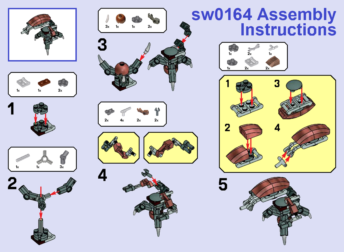 Genuine LEGO SW Ep. 1 DROIDEKA - DESTROYER DROID (COPPER TOP