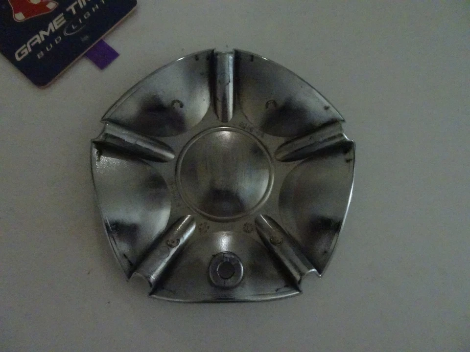 Tapa central de rueda personalizada cromada KAOTIK # F205-03, 9080-15 Foto 2 de 2