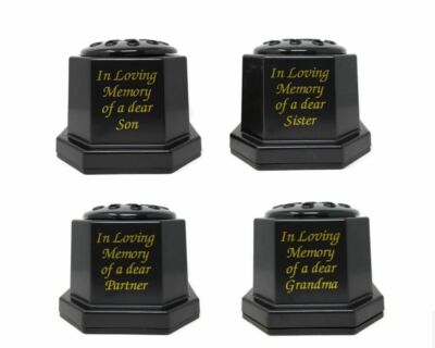 In liebevoller Erinnerung Memorial Hommage Topf Grab Blumenvase - Auswahl geliebter Menschen