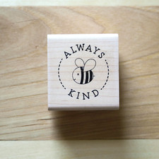 Stampabilities  Always Bee Kind Wood Block Stamp  Bee Stamp 2133270-D