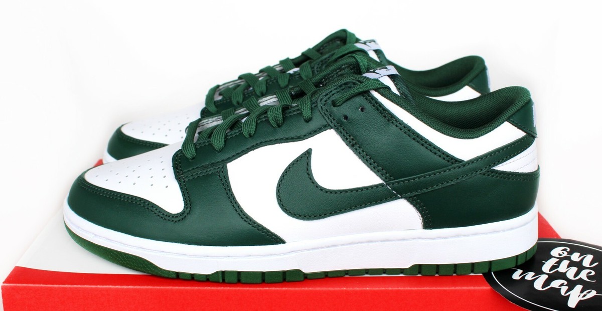 Nike Dunk Low Retro Spartan Team Green White Michigan UK 5 7 8 9
