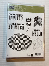 STAMPIN UP OH, HELLO STAMP SET THANKS YOU RE INVITED THANKS SO MUCH