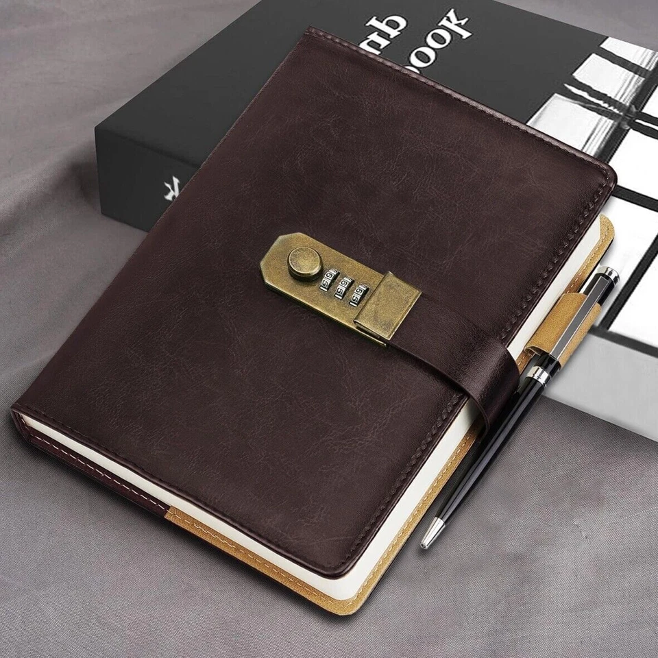 100 Pages A5 Notebook With Combination Lock Password Lockable Diary Journal Book - Image 3 of 4