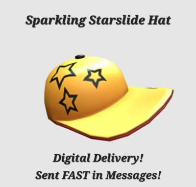ROBL0X Toy Code Series Celebrity Sparkling Starslide Hat FAST DELIVERY! 
