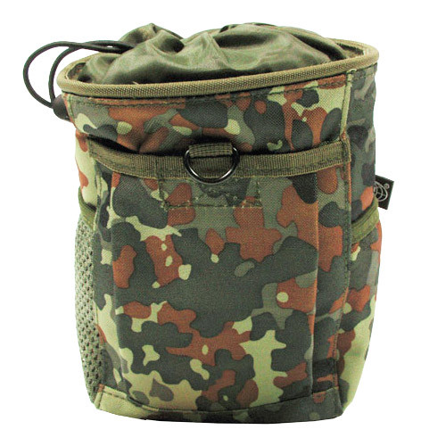 TACTICAL RAPID DUMP CARTRIDGE POUCH MOLLE MODULAR SYSTEM AIRSOFT FLECKTARN CAMO