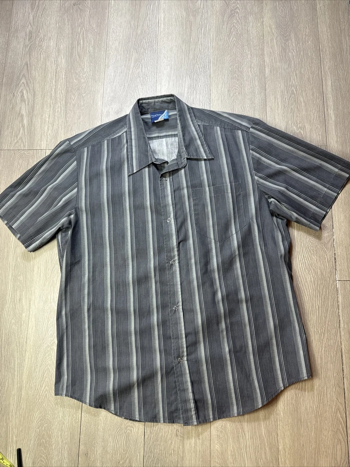 Camisa De Colección Años 90 Y2K Kik Wear Manga Corta Hombre’s XL Extra Grande Hecha en EE. UU. Foto 3 de 4