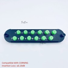 CCH Optical Fiber Panel 12 FC APC SM OS2 Adapter Compatible CORNING CCH-CP12-21