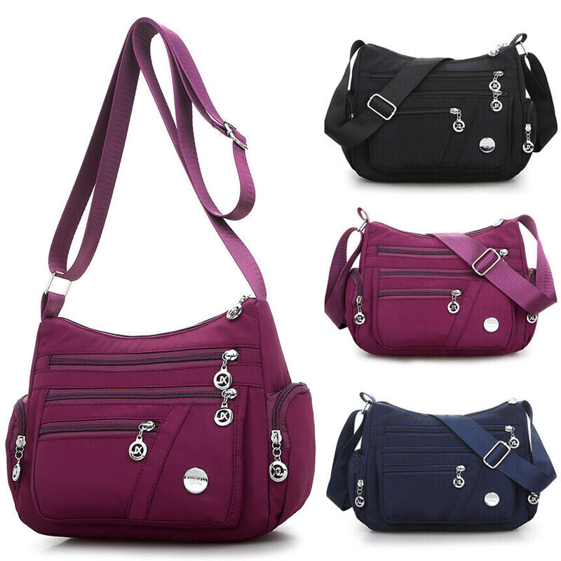 Multiple Bags Women Ladies Multi Pocket Messenger Handbag Cross Body Bags Holiday ...