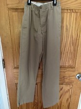 Lands End Khakis Size 30/31 Elastic Waist Beige Chinos