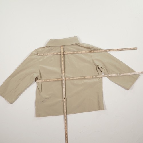 FOX`S Damen Hemd / Bluse Gr. 42 sand 3/4 Ärmel Kragen Oberteil Hemdbluse Baumwol - Bild 8 von 13