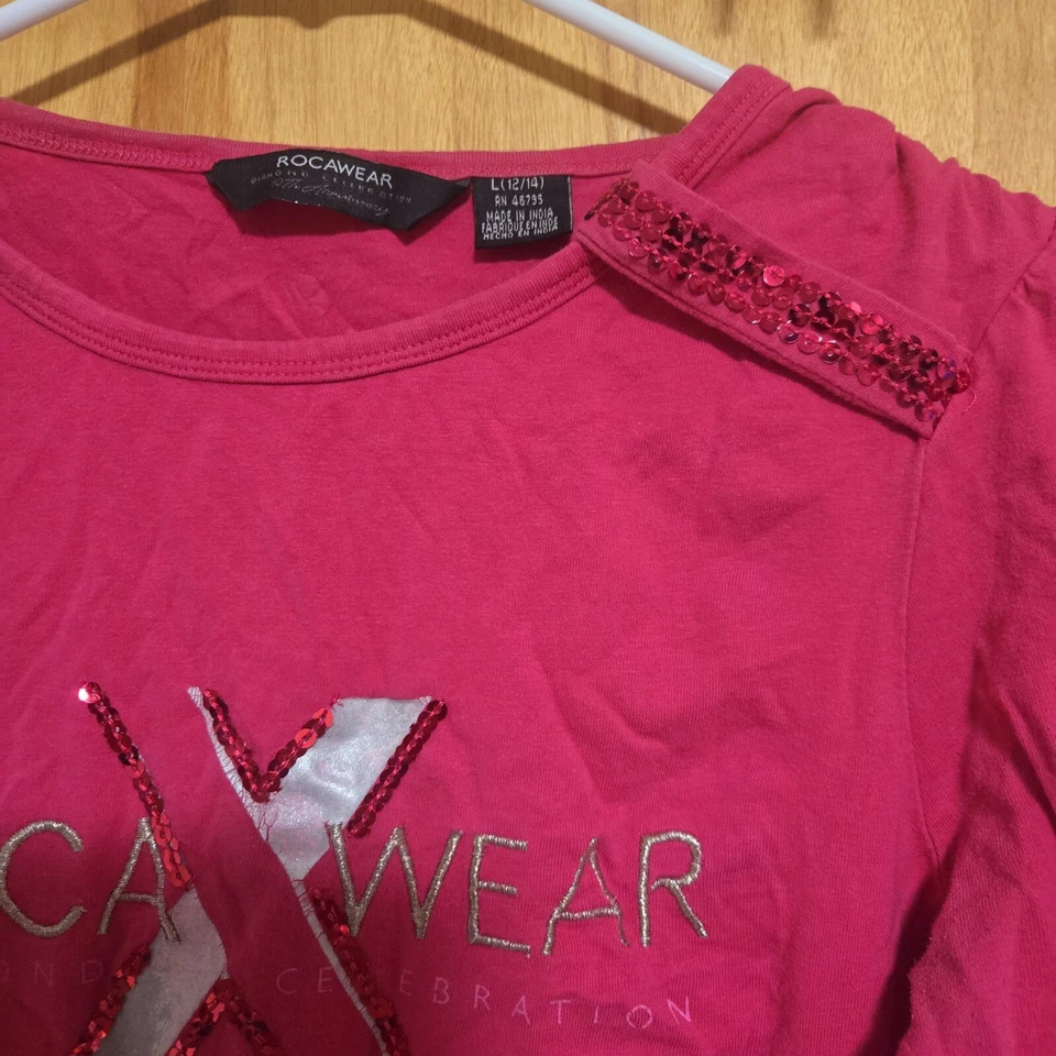 TOP ROSA ROCAWEAR MODA NIÑA Foto 3 de 4