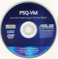 ASUS P5Q-VM Motherboard Drivers Installation Disk M1414