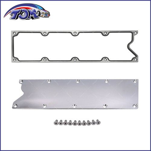 Valley Pan Cover Plate Knock Sensor Delete w/ Gasket For Chevy GM LS1