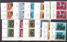 Twelve 1983 Switzerland Stamp Pairs Semi-Postal Incl Pro Patria, Pro Juventute