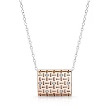 Dafina Allure Caramel Pendant in 14K Rose Gold with Diamonds