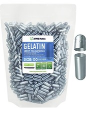 1000 EMPTY GELATIN CAPSULES SIZE 00 BULK USA Kosher, Non GMO, Gluten Free