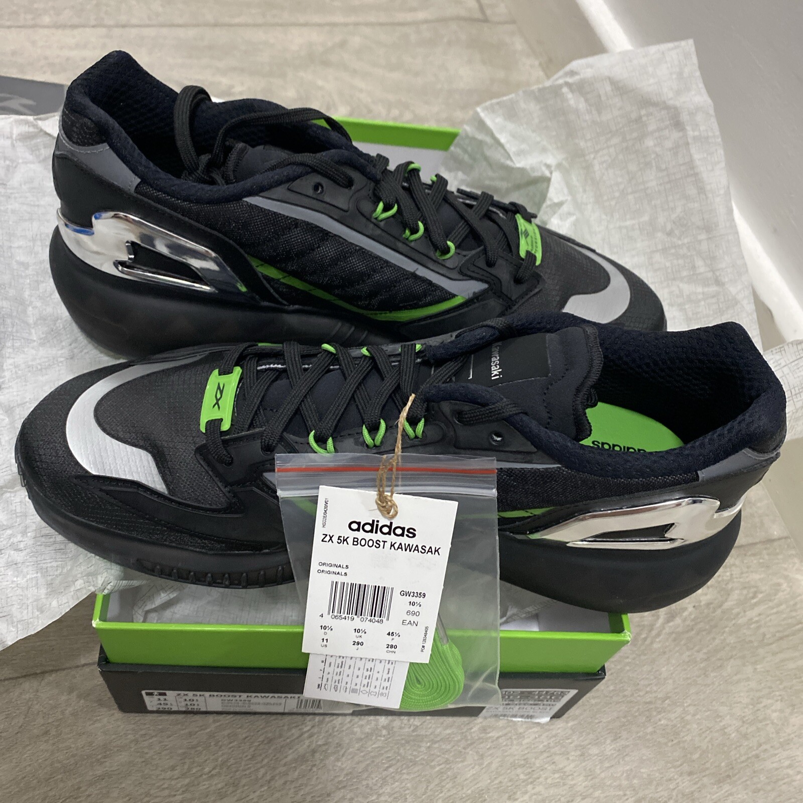 Adidas Zx 5k Boost Kawasaki UK 10.5 image 4