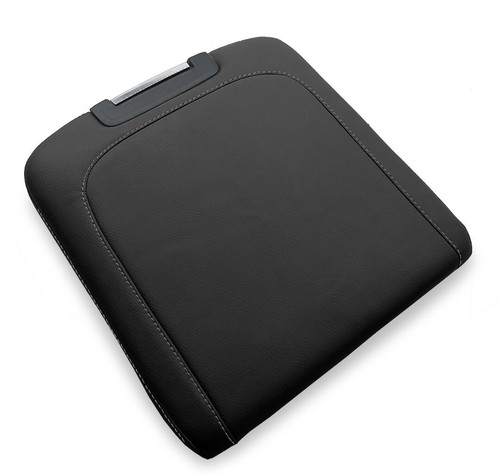 Console Armrest Bench Jump Seat Leather for Dodge Ram 2013-2018 Gray Stitch - Picture 2 of 8