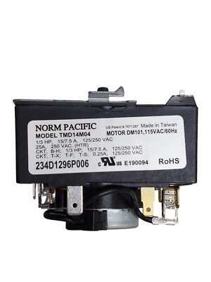 Timer Originale GE Per Asciugatrice TMD14M04 - Ricambio 234D1296P006