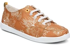Vionic Beach Pismo Sneaker Womens 7 Wide Starfish Coral Print Supportive New