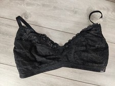 NEW Boux Avenue Black Alice Non Wired Lace Bra UK 36E