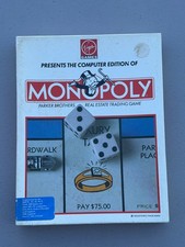 Vintage Monopoly Computer Edition Virgin Games 1991 PC IBM Tandy Big Box Game