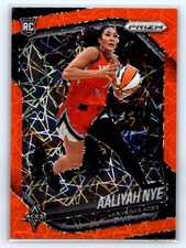 2025 Panini Prizm WNBA #15 Aaliyah Nye Orange Velocity Rookie