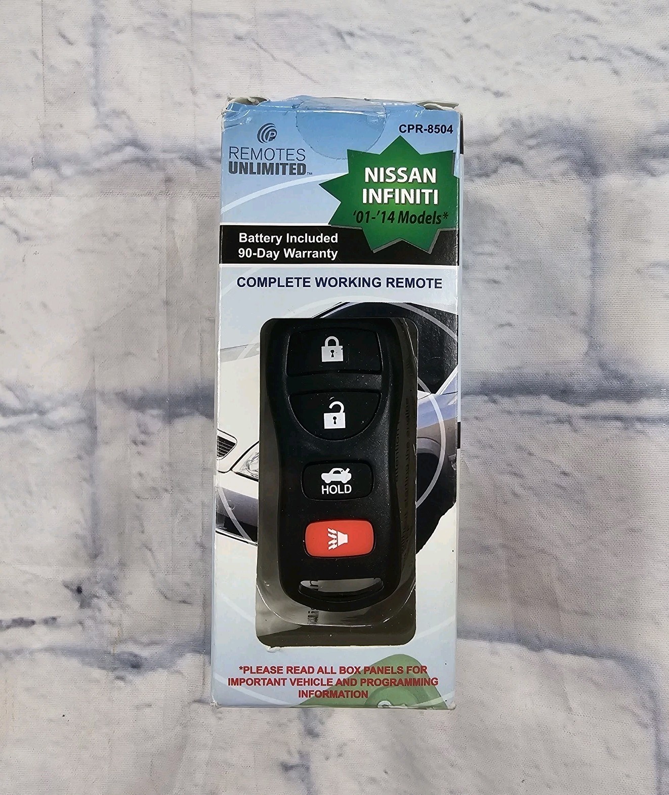 S Unlimited Cpr-8504 Keyless Entry Key Fob Transmitter Nissan Infiniti