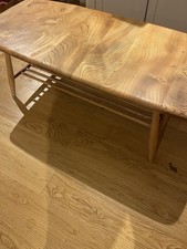 Ercol Windsor Coffee Table, Blonde Elm Beech, 1951-1970, Round, Mid-Century