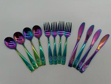CHILLOUT LIFE 12 Piece Stainless Steel Kids Silverware Set