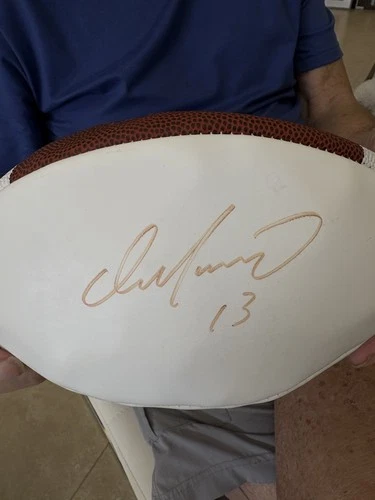 DAN MARINO Signed Wilson TDS white/brown Football. No COA. 100% Guaranteed AUTO