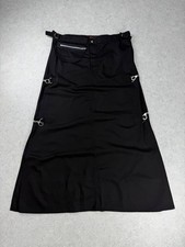 Falda Gótica Pentagramme Correa Anillo Negra Midi Alt Punk XXL