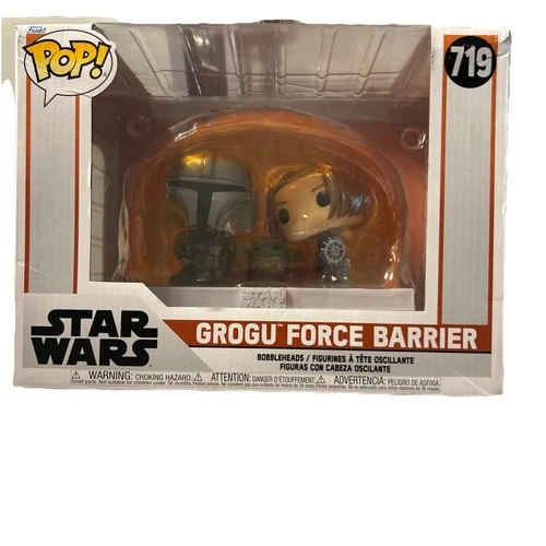Funko Pop Star Wars Mandalorian Grogu Force Barrier Trio Vinyl Figure #719