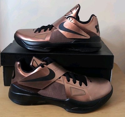 Nike Zoom KD IV Christmas Metallic Copper FZ5913-800 Men's Size 8.5 Damage Box