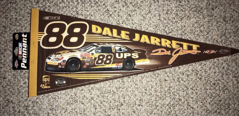 Dale Jarrett #88 UPS Early 2000’s NASCAR Pennant Limited to 5,000 made New mint