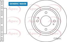 APEC DSK3943B Brake Disc Front Right O/S Driver Side Vented Fits BMW 5 Series
