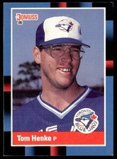 1988 Donruss Tom Henke Toronto Blue Jays #490