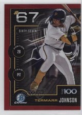2025 Bowman Scouts Top 100 Chrome Red Refractor 5/5 Termarr Johnson #BTP-67 0rd2